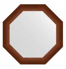 Зеркало настенное Octagon EVOFORM в багетной раме орех, 57х57 см, BY 3991