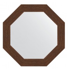 Зеркало настенное Octagon EVOFORM в багетной раме мозаика античная медь, 57х57 см, BY 3999