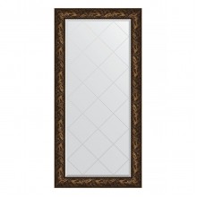 Зеркало настенное с гравировкой EVOFORM в багетной раме Византия бронза, 79х161 см, BY 4287