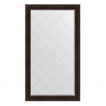 Зеркало настенное с гравировкой EVOFORM в багетной раме тёмный прованс, 99х174 см, BY 4420