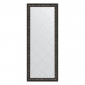 Зеркало напольное с гравировкой  EVOFORM  в багетной раме чёрный ардеко, 80х199 см, BY 6308