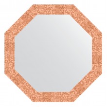 Зеркало настенное Octagon EVOFORM в багетной раме соты медь, 67х67 см, BY 7307