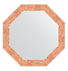 Зеркало настенное Octagon EVOFORM в багетной раме соты медь, 67х67 см, BY 7307