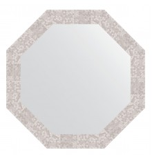 Зеркало настенное Octagon EVOFORM в багетной раме соты алюминий, 67х67 см, BY 7309
