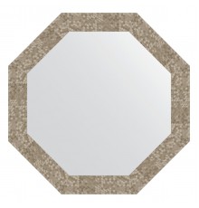 Зеркало настенное Octagon EVOFORM в багетной раме соты титан, 67х67 см, BY 7311