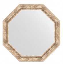 Зеркало настенное Octagon EVOFORM в багетной раме прованс с плетением, 68х68 см, BY 7319
