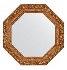 Зеркало настенное Octagon EVOFORM в багетной раме виньетка бронзовая, 60х60 см, BY 7332