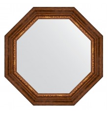 Зеркало настенное Octagon EVOFORM в багетной раме римская бронза, 71х71 см, BY 7345