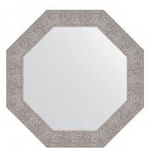 Зеркало настенное Octagon EVOFORM в багетной раме чеканка серебряная, 71х71 см, BY 7353