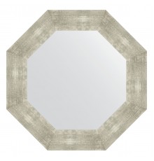 Зеркало настенное Octagon EVOFORM в багетной раме алюминий, 61х61 см, BY 7358