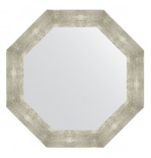 Зеркало настенное Octagon EVOFORM в багетной раме алюминий, 71х71 см, BY 7359