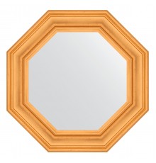 Зеркало настенное Octagon EVOFORM в багетной раме травленое золото, 64х64 см, BY 7362