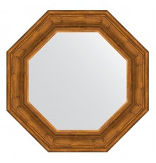 Зеркало настенное Octagon EVOFORM в багетной раме травленая бронза, 64х64 см, BY 7366