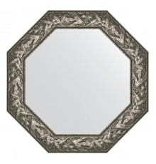 Зеркало настенное Octagon EVOFORM в багетной раме византия серебро, 73х73 см, BY 7373