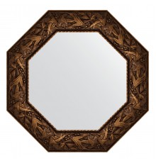 Зеркало настенное Octagon EVOFORM в багетной раме византия бронза, 63х63 см, BY 7374