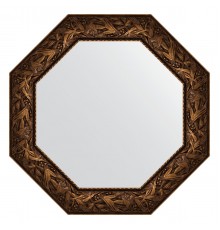 Зеркало настенное Octagon EVOFORM в багетной раме византия бронза, 73х73 см, BY 7375