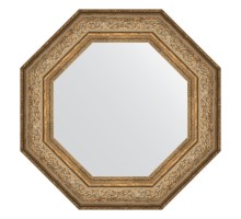 Зеркало настенное Octagon EVOFORM в багетной раме виньетка античная бронза, 65х65 см, BY 7384