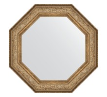 Зеркало настенное Octagon EVOFORM в багетной раме виньетка античная бронза, 75х75 см, BY 7385