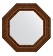 Зеркало настенное Octagon EVOFORM в багетной раме состаренная бронза с орнаментом, 77х77 см, BY 7393