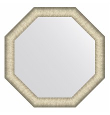 Зеркало настенное Octagon EVOFORM в багетной раме брашированное серебро, 60х60 см, BY 7422