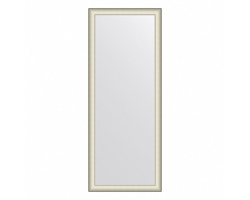 Зеркало напольное EVOFORM в багетной раме белая кожа с хромом, 79х200 см, BY 6041