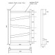 Полотенцесушитель электрический Point Феникс PN15156BE П5 500x600 левый/правый, черный