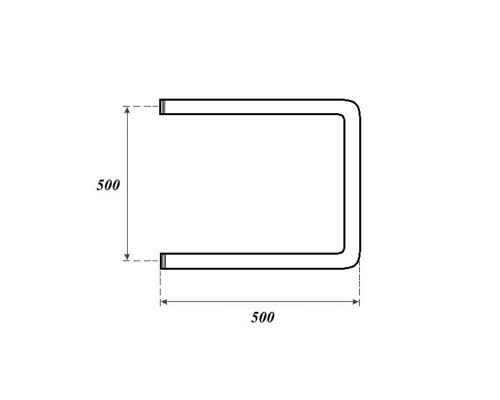 Полотенцесушитель водяной Point PN35555 500x500 П-образный (1