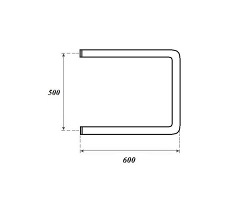 Полотенцесушитель водяной Point PN35556 500x600 П-образный (1