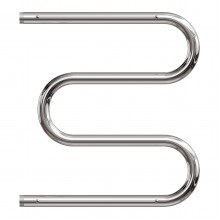 Полотенцесушитель водяной Point PN38557P 500x700 М-образный (1") с полкой, хром