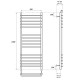 Полотенцесушитель электрический Point Омега PN90150SE П15 500x1000 левый/правый, хром