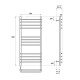 Полотенцесушитель электрический Point Омега PN90158SE П12 500x800 левый/правый, хром