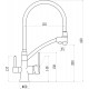 Смеситель для кухонной мойки с фильтром питьевой воды Savol S-L1805B-02