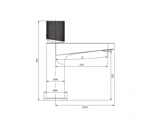 Смеситель для раковины OMNIRES Contour CT8010CR хром