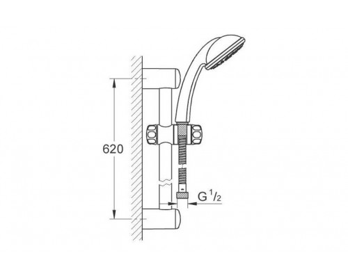 Душевой гарнитур Grohe Tempesta Trio 28592000