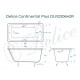 Ванна чугунная Delice Continental PLUS 100х70 с отверстиями под ручки и антискользящим покрытием DLR230642R-AS