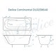 Ванна чугунная Delice Continental 120х70 с антискользящим покрытием DLR230640-AS