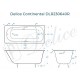 Ванна чугунная Delice Continental 120х70 с отверстиями под ручки и антискользящим покрытием DLR230640R-AS