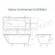 Ванна чугунная Delice Continental 130х70 с антискользящим покрытием DLR230641-AS