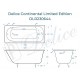 Ванна чугунная Delice Continental Limited Edition 165х70 с антискользящим покрытием DLR230644-AS