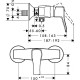 Смеситель для душа hansgrohe Metris Classic  31672000, хром