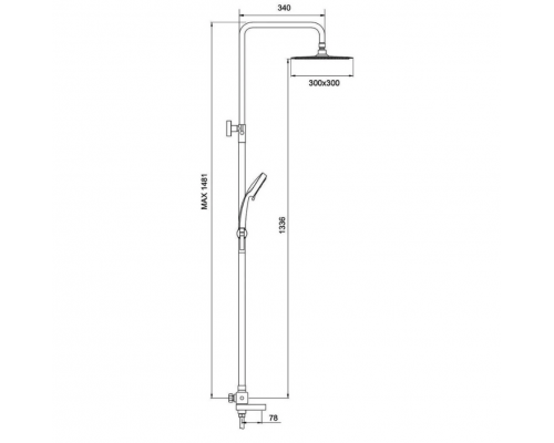 Душевая система Gappo G99 G2499-40 термостат