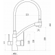 Смеситель для кухни Savol S-L1805-01 с гибким изливом