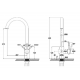 Смеситель для кухонной мойки KAISER Milos (51044-1An)