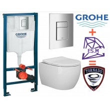 Инсталляция Grohe с унитазом ES.M Typhoon 40112ES-49 смыв Tornado сиденье микролифт