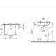 Комплект для ванной комнаты раковина Vitra Form 300, смеситель Vitra Dynamic S с донным клапаном и сифон Vitra U-образный 5241B003-6500