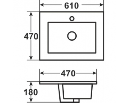 Раковина Melana 8004-60