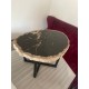 Столешница из окаменелое дерево ES.M Ancient-65см с металлическими ножками
