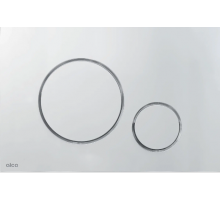 Кнопка смыва для унитаза AlcaPlast Thin THIN M770 пластик, цвет белый, глянцевый хром