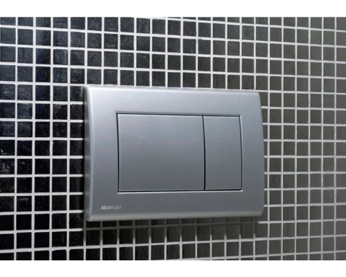 Кнопка смыва Alcaplast M272, пластик, матовый xром