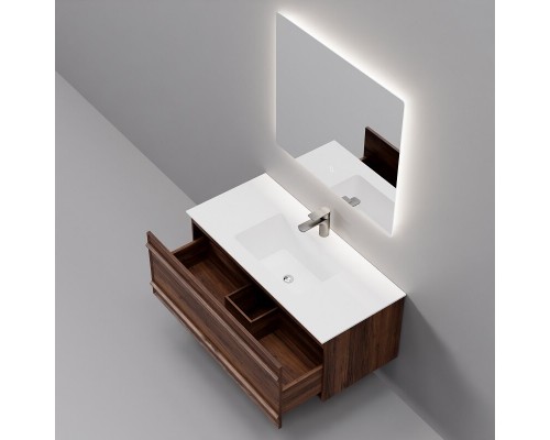 Комплект мебели Art Decco Bridget ABR10W22S2MF, 100 см, черный орех